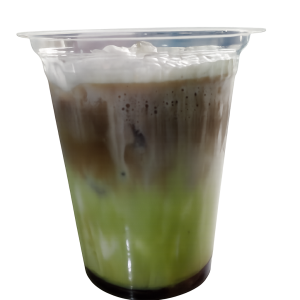 ICE HONEY DIRTY MATCHA COFFEE